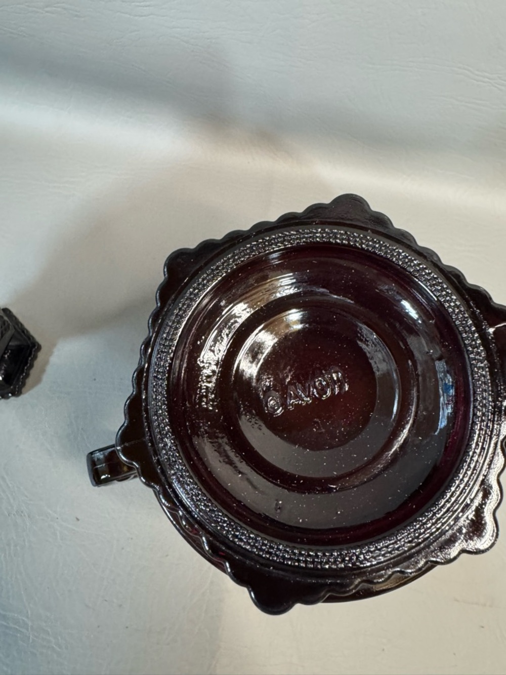 AVON Cape Cod Ruby Red Glassware Pitcher And Mug - Picture 4 of 5